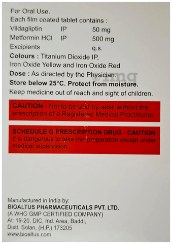 Vildaleon M 50 Tablet image Vildaleon M 50 Tablet image