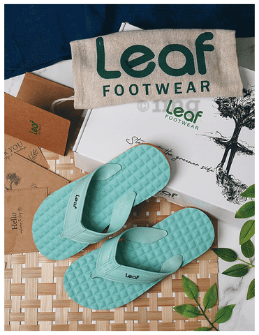 Leaf Footwear Cloud Comfort Orthopaedic Slippers Blue Orange 9