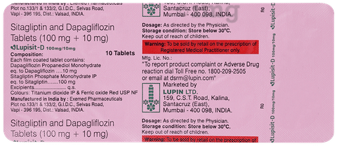 Lupisit D 10mg/100mg Tablet image