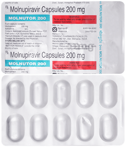 Molnutor 200mg Capsule image