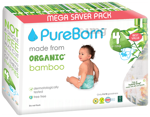 Pureborn diapers size 4 on sale