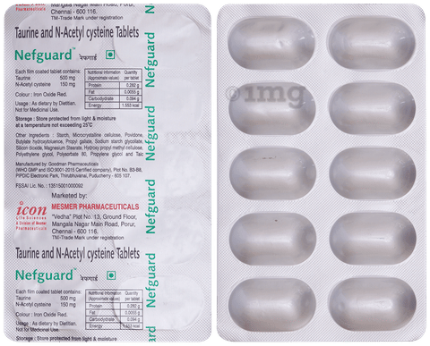 Nefguard 500mg/150mg Tablet image Nefguard 500mg/150mg Tablet image