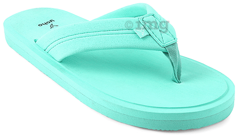 Mint green flip flops outlet