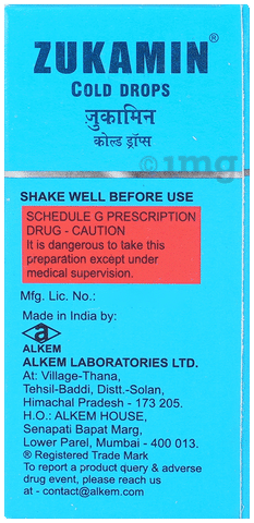 Zukamin Cold Oral Drops