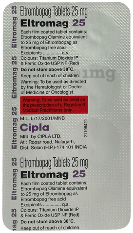 Eltromag 25 Tablet image