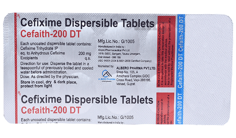 Cefaith 200 DT Tablet image Cefaith 200 DT Tablet image