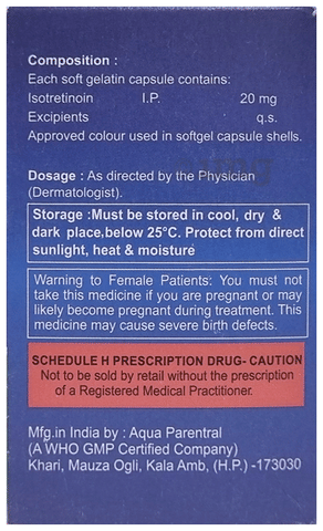 Acnetoin-I 20mg Capsule image Acnetoin-I 20mg Capsule image