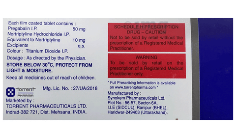 PREgabA NT 50/10 Tablet image PREgabA NT 50/10 Tablet image