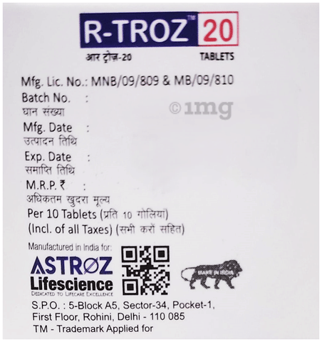 R-Troz 20 Tablet image R-Troz 20 Tablet image