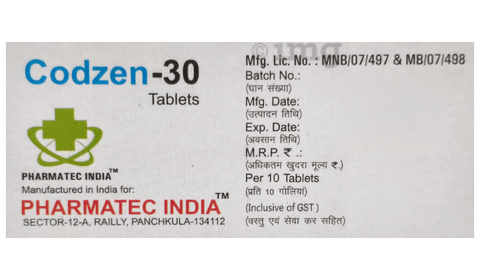 Codzen 30 Tablet image