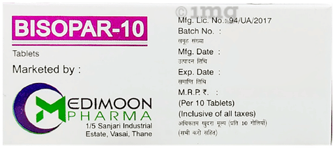 Bisopar 10 Tablet image Bisopar 10 Tablet image