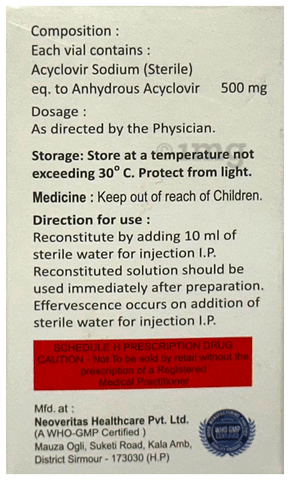 Cyclotas 500mg Injection image
