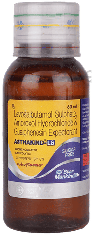 Asthakind-LS Expectorant Cola Sugar Free image Asthakind-LS Expectorant Cola Sugar Free image