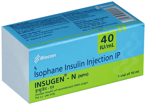 Insugen-N 40IU/ml Suspension for Injection image Insugen-N 40IU/ml Suspension for Injection image
