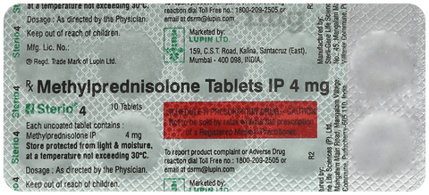 Sterio 4mg Tablet image