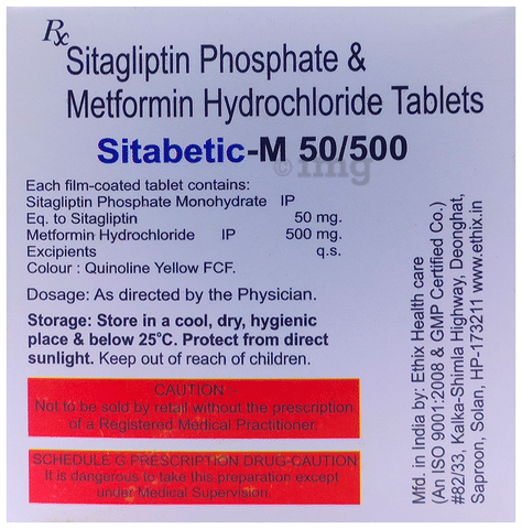 Sitabetic-M 50/500 Tablet image