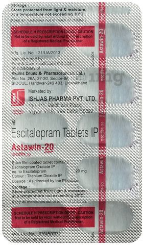Astawin 20mg Tablet image