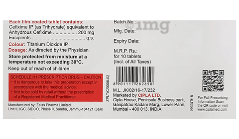 सैफिक्स 200 टैबलेट image
