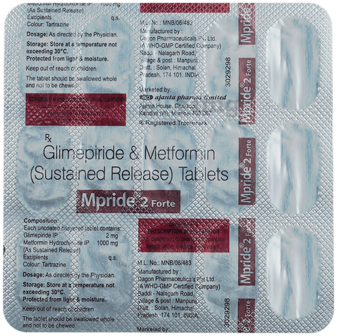 Mpride 2 Forte Tablet SR image
