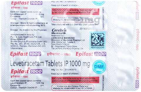 EPIfast 1000 Tablet image EPIfast 1000 Tablet image
