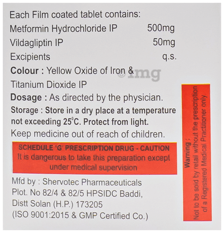 Ometin-M 50/500 Tablet image Ometin-M 50/500 Tablet image