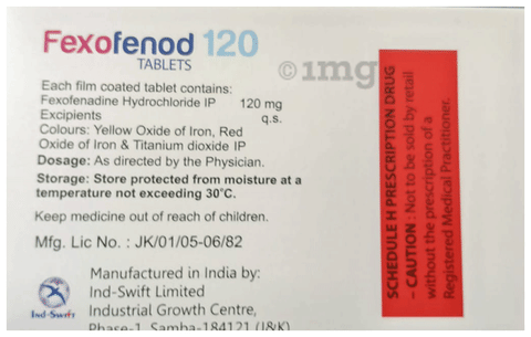 Fexofenod 200 Tablet