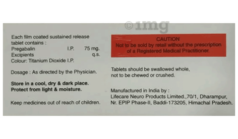 Prebamin 75 SR Tablet image