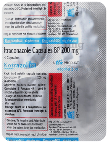 Kotrazol 200mg Capsule image Kotrazol 200mg Capsule image