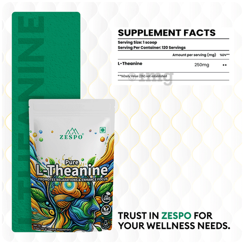 Zespo Pure L-Theanine Powder: Buy packet of 60.0 gm Powder at best