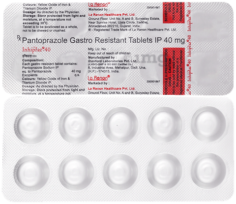Inhipraz 40mg Tablet