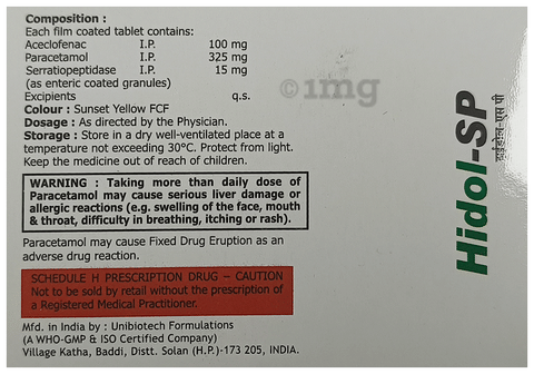 Hidol-SP Tablet image