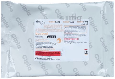 BUDEsal 0.5mg Respules 2ml image