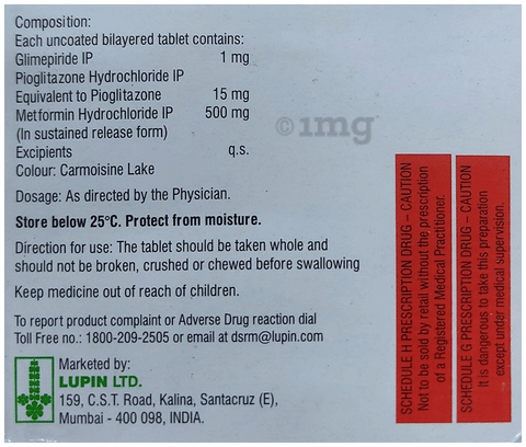 Gluconorm PG 1 Tablet SR image