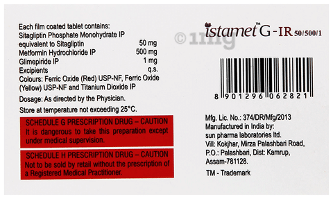 Istamet G-IR 50/500/1 Tablet