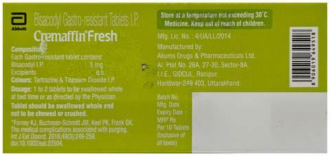 Cremaffin Fresh Tablet image Cremaffin Fresh Tablet image
