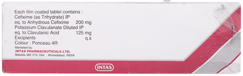 Ceftas CV 200 mg/125 mg Tablet