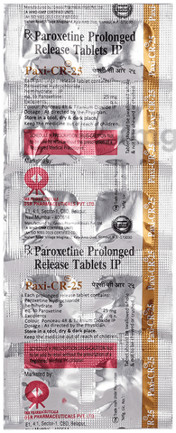 Paxi 25mg Tablet CR image Paxi 25mg Tablet CR image