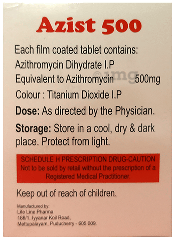Azist 500 Tablet image