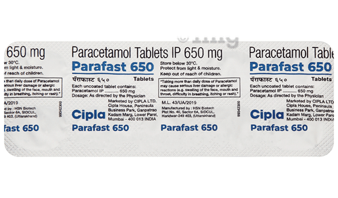Parafast 650mg Tablet image