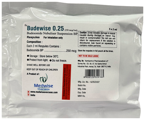 Budewise 0.25 Respule (2ml Each) image