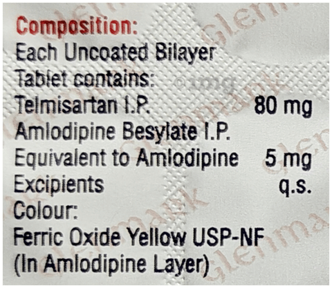 Telma 80-AM Tablet image