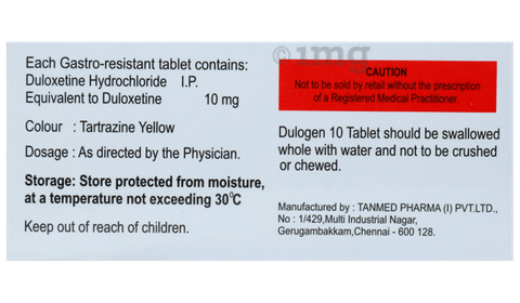 Dulogen 10 Tablet image