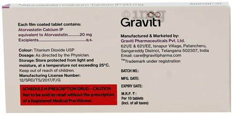 Atorviti 20 Tablet image