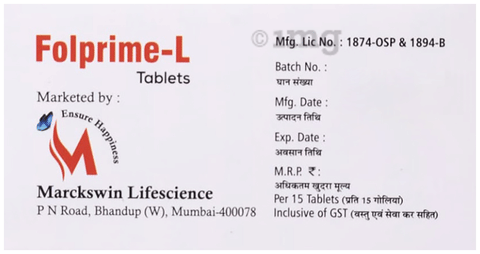 Folprime-L Tablet image