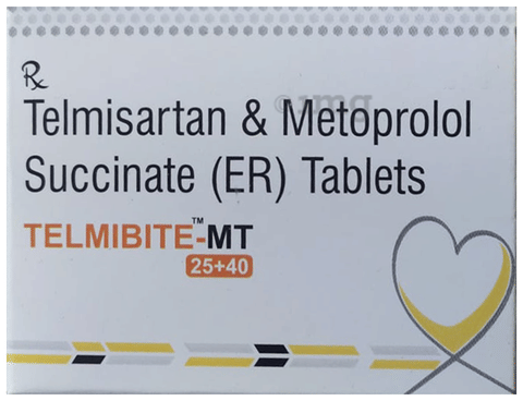 Telmibite-MT 25+40 Tablet ER image Telmibite-MT 25+40 Tablet ER image