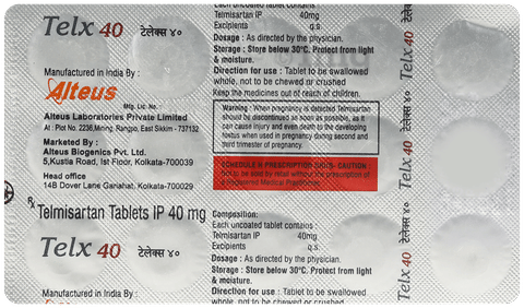 Telx 40mg Tablet image Telx 40mg Tablet image