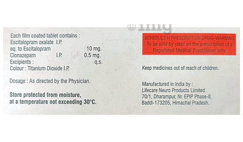 Esirac Plus 0.5mg/10mg Tablet image