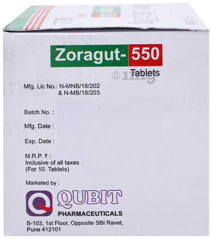 Zoragut 550 Tablet image Zoragut 550 Tablet image