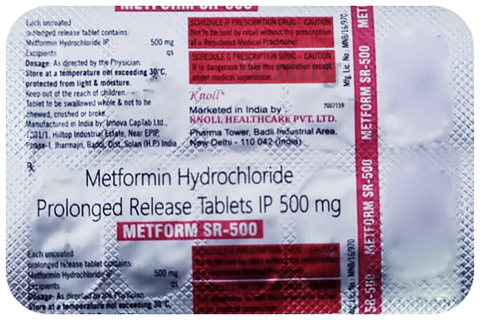 Metform -SR 500mg Tablet PR image