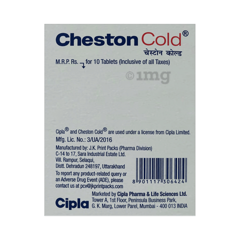 Cheston Cold Tablet image